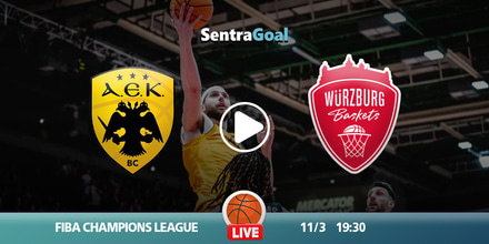 ΑΕΚ Betsson BC εναντίον Βούρτζμπουργκ LIVE STREAMING ☑️ ΚΑΝΑΛΙ